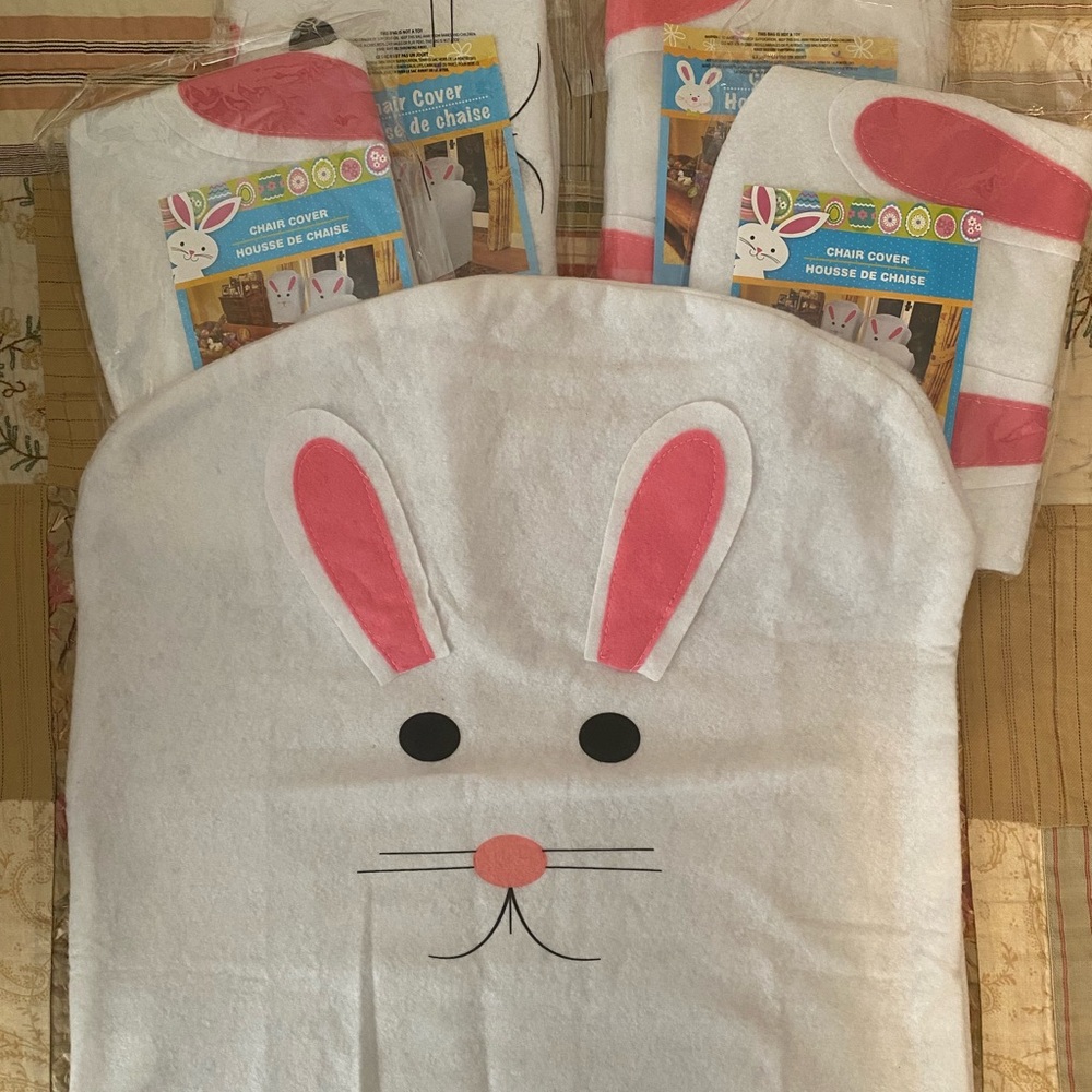 Easter Bunny Chair Cover Set